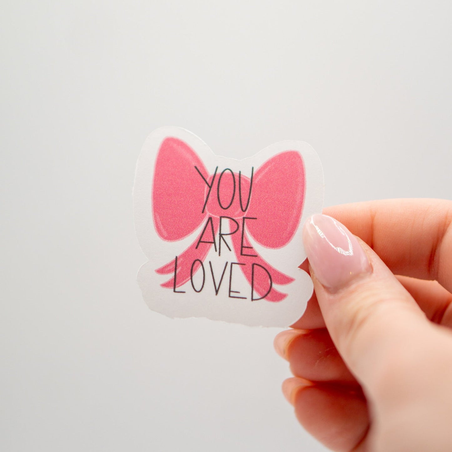 You Are Loved Bow Sticker