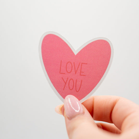 Love You Heart Sticker